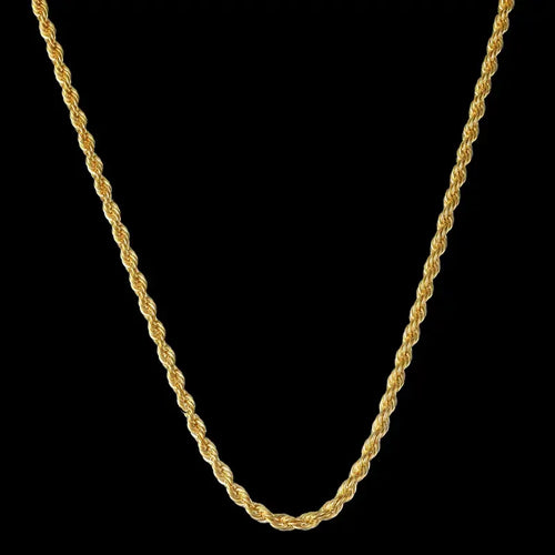 (Necklace + Bracelet) New Luxury Men And Women 18-karat Golden.